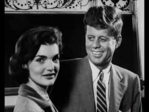 Fashion photos of Jackie Kennedy Onassis - young politicians jackie bouvier kennedy onassis and jfk.jpg